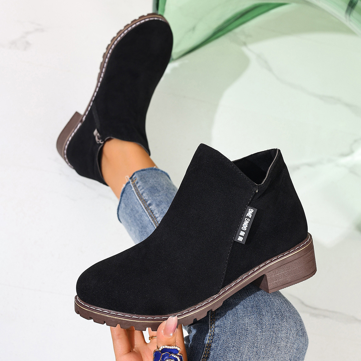 Women Formal Wear Sale - Women Autumn Winter Ankle Boots Side
