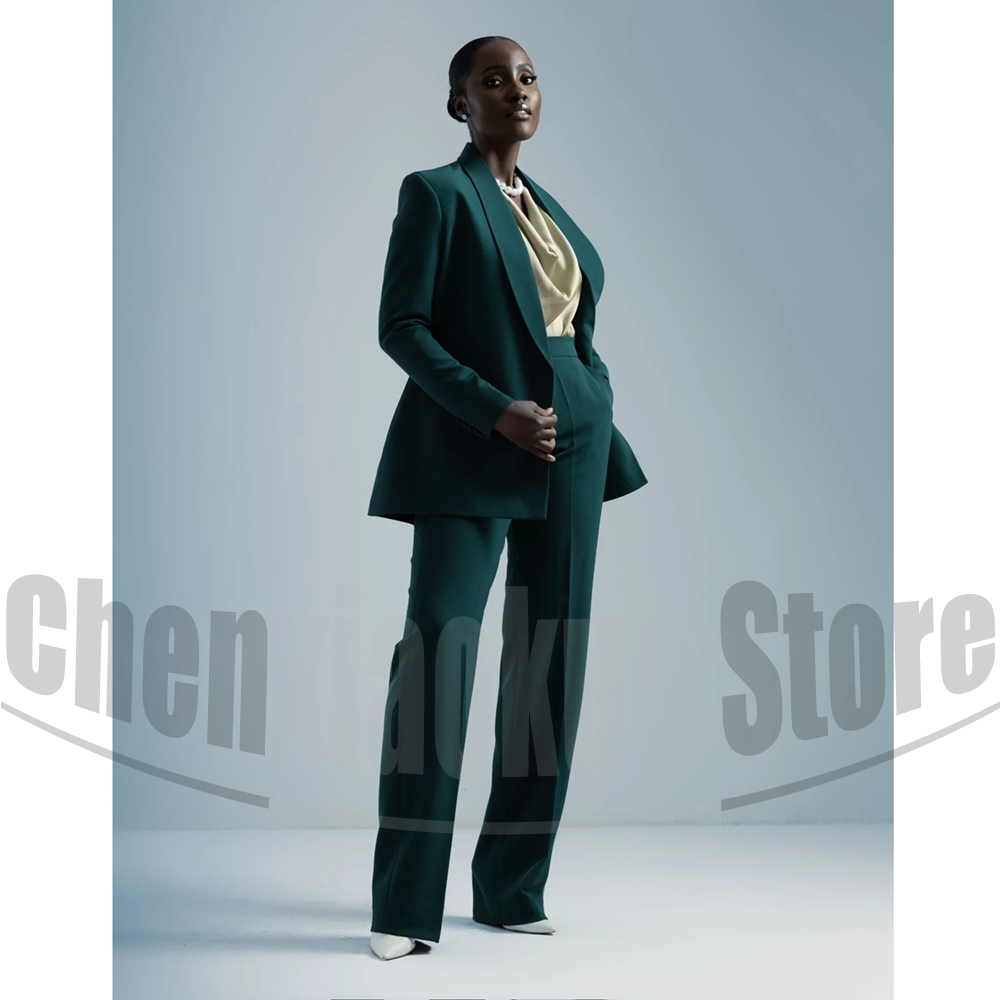 Women Formal Wear For Party - Women Suit Belted Blazer and Wide