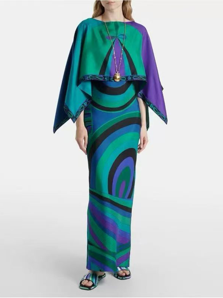 VGH Light Blue Abstract Print  - Woman Formal Wear recension och pris