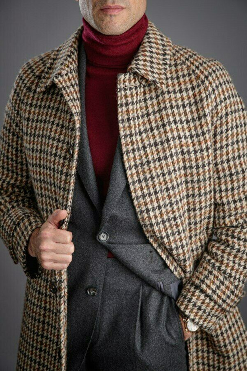 Long Woolen Men Coat Literatur - Tailored Coat Wool recension och pris