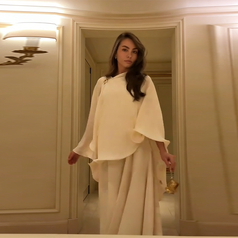 Romantic Graceful Shawl Dress  - Woman Formal Wear recension och pris
