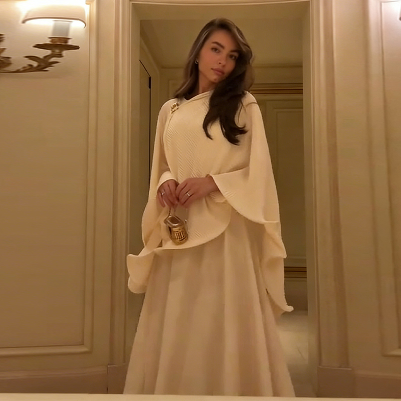 Romantic Graceful Shawl Dress  - Woman Formal Wear recension och pris