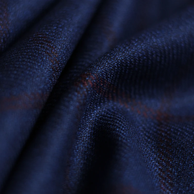 Redraspberry Blue Plaid Worste - Tailored Coat Wool recension och pris