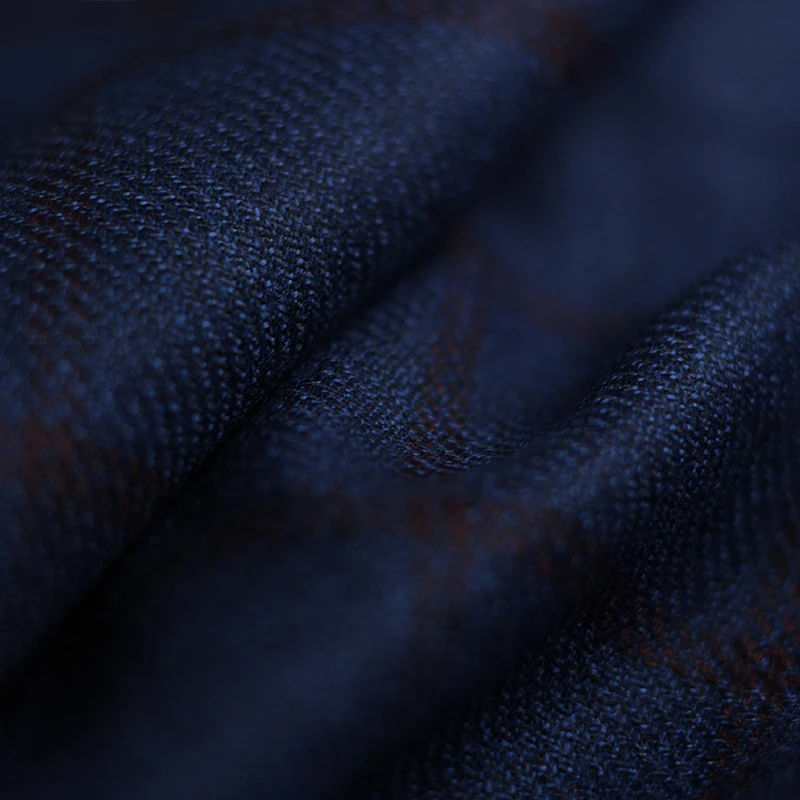 Redraspberry Blue Plaid Worste - Tailored Coat Wool recension och pris