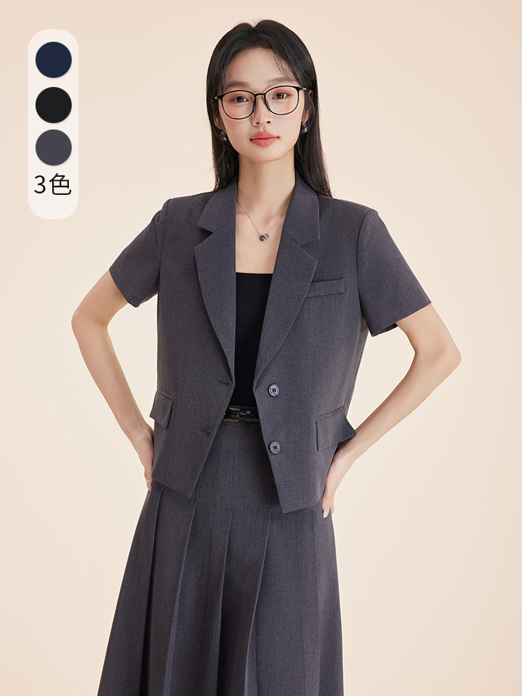 Gray women's suit set for autu - Women'S Formal Wear Petite recension och pris