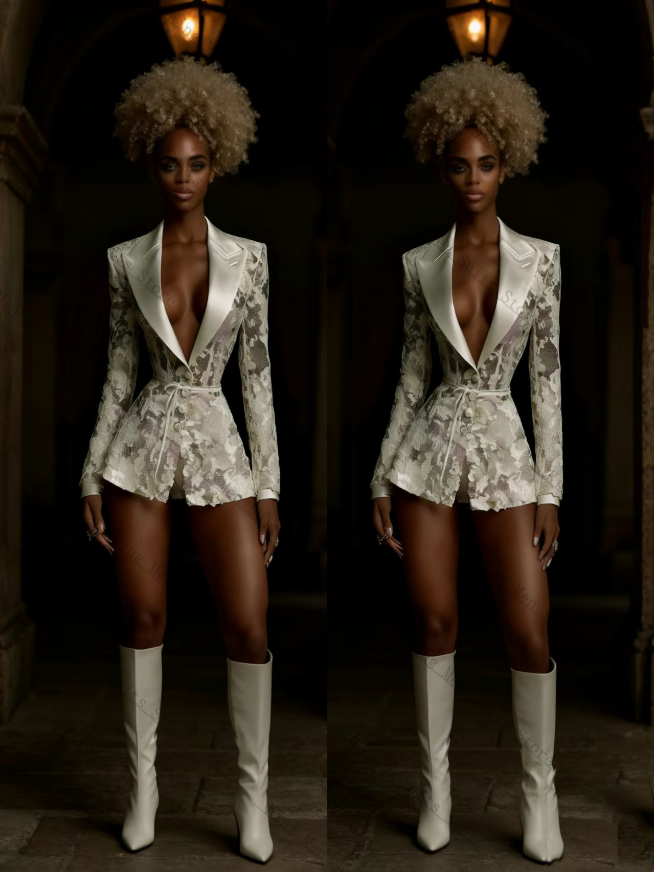 Women Suit 1 Pcs Blazer Belted - Women'S Formal Wear Tuxedo recension och pris