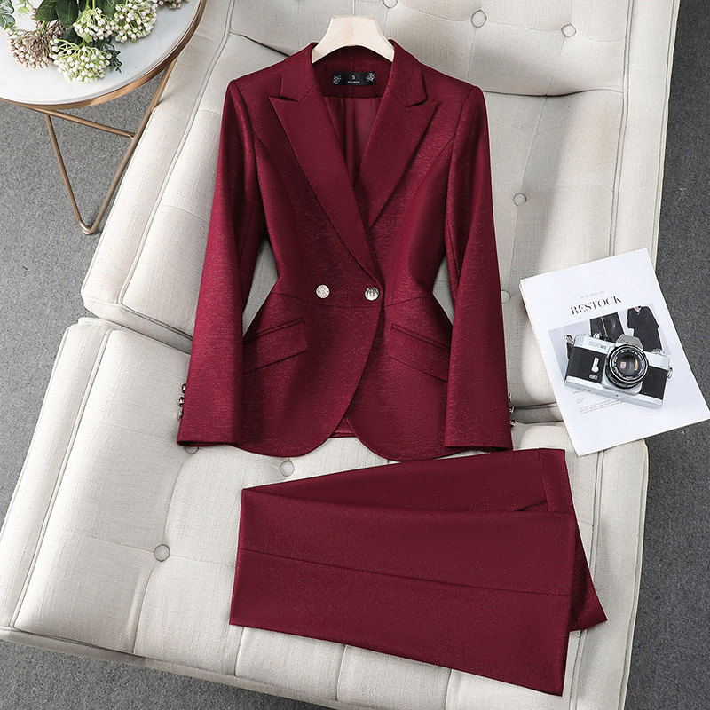 Autumn Winter Ladies Pant Suit - Formal Winter Wear Women Jacket recension och pris