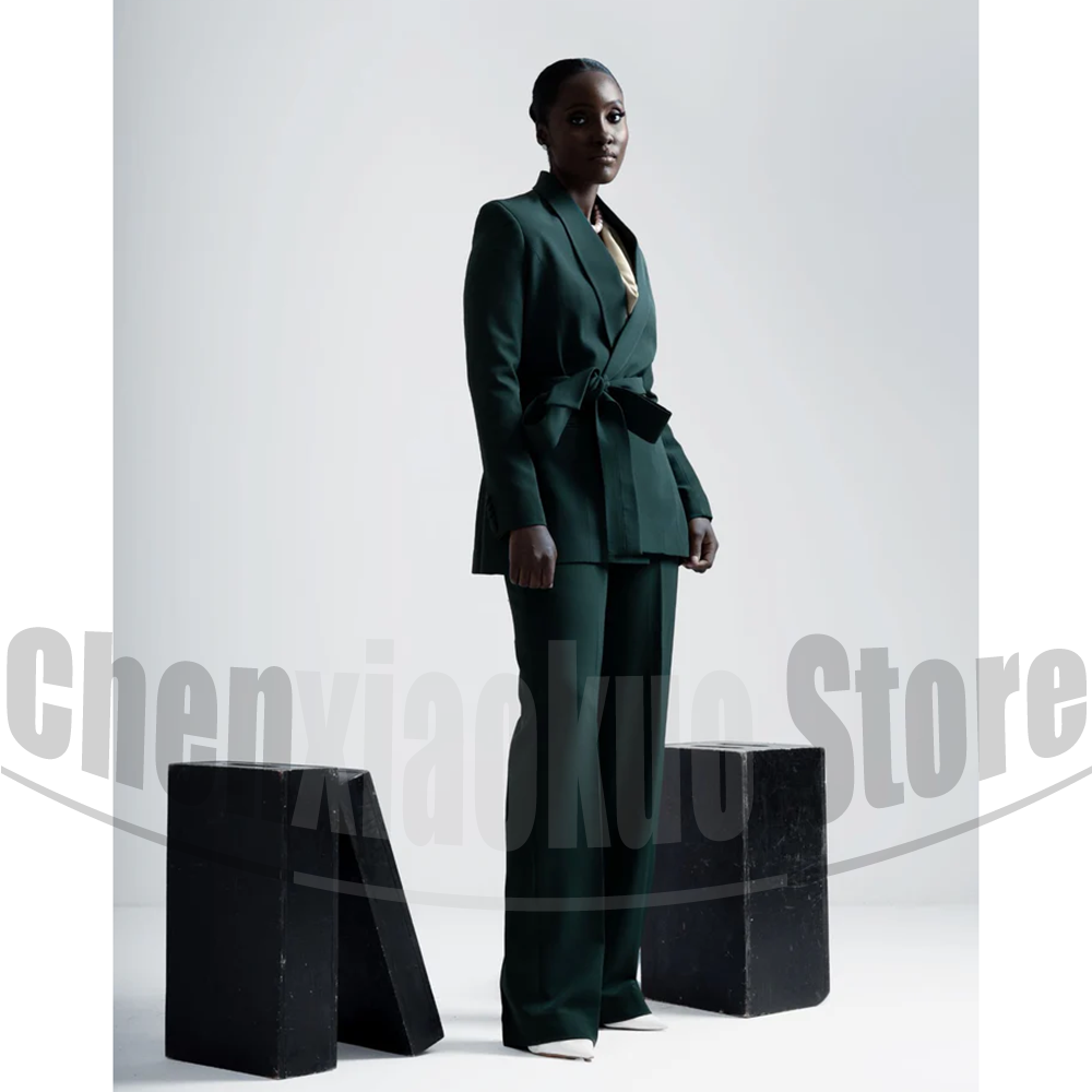 Women Suit Belted Blazer and W - Women Formal Wear For Party recension och pris