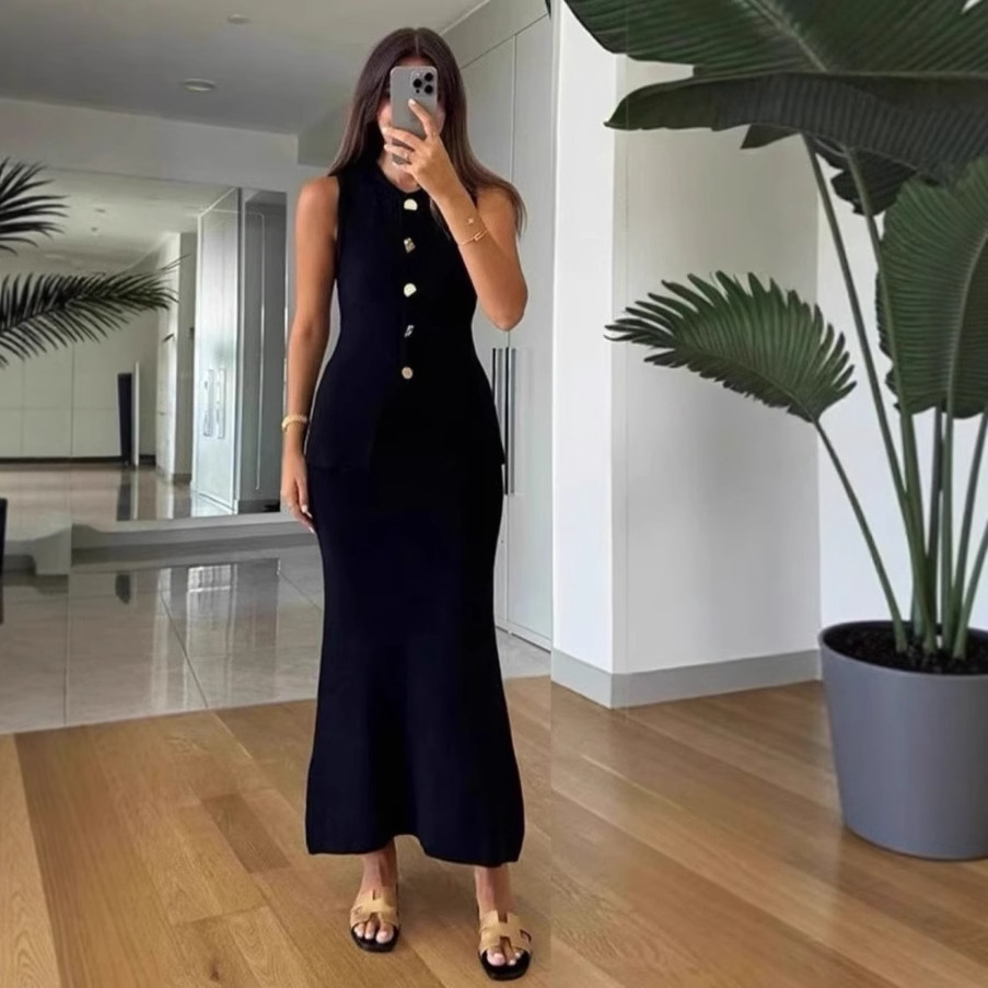 Round-neck Single-breasted Sle - Women Formal Wear Set recension och pris