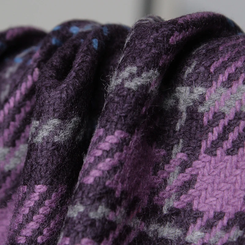 Redraspberry Purple Plaid Twee - Tailored Coat Wool recension och pris