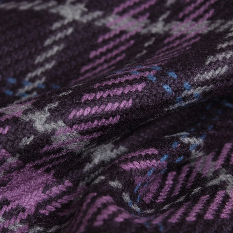Redraspberry Purple Plaid Twee - Tailored Coat Wool recension och pris