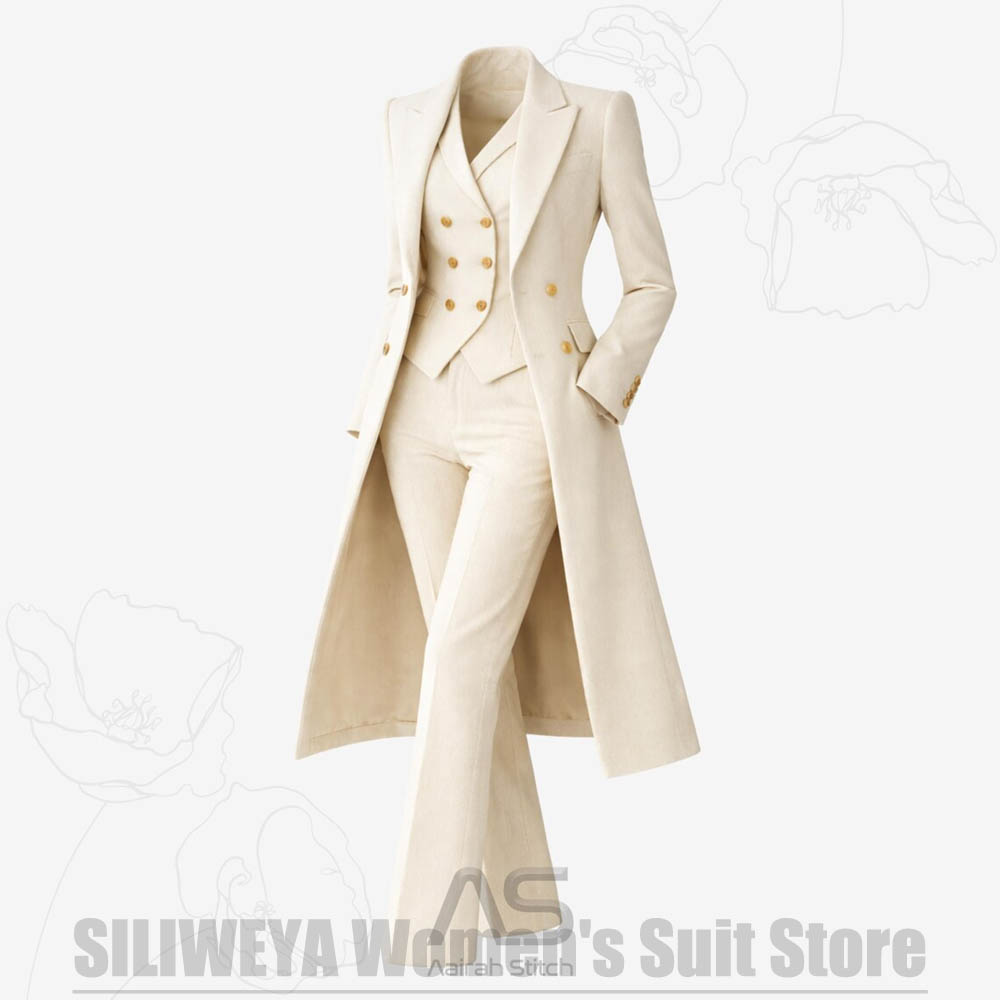Women's Suit 3 Piece Double Br - Women'S Formal Wear With Pants recension och pris