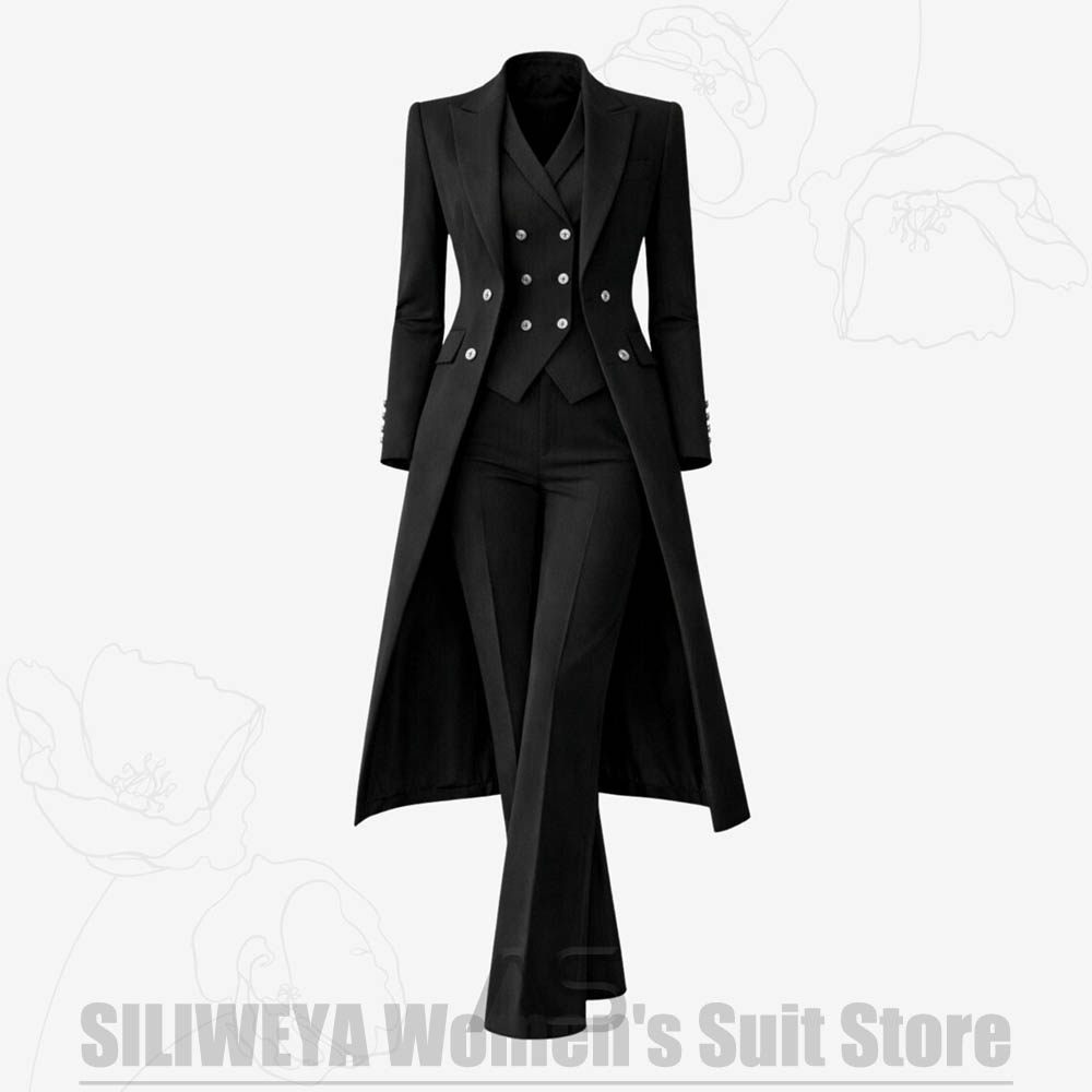 Women's Suit 3 Piece Double Br - Women'S Formal Wear With Pants recension och pris