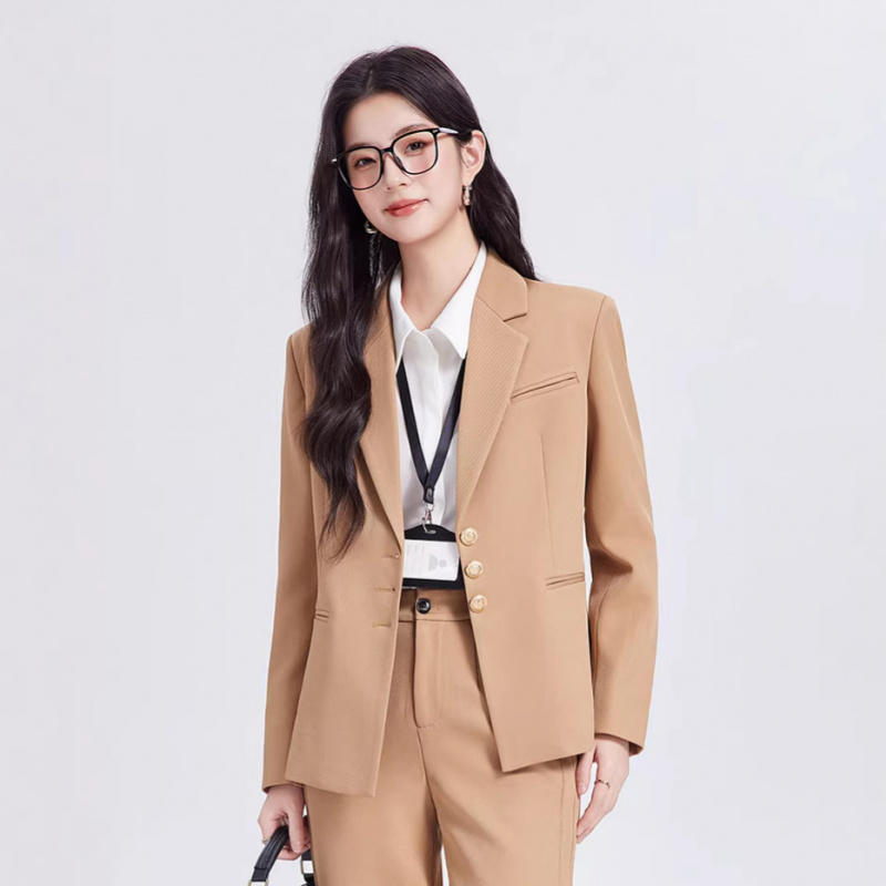 Khaki women's suit set, high-e - Women Formal Wear For Interview recension och pris
