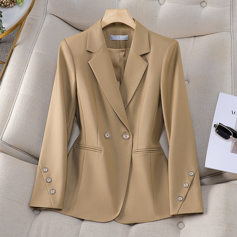 Women Double Breasted Solid Bl - Formal Winter Wear Women Jacket recension och pris